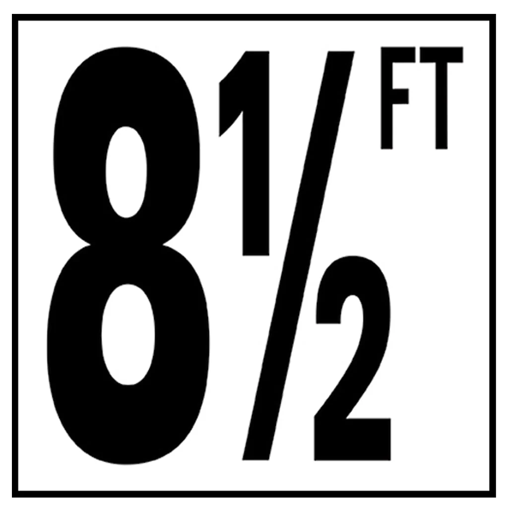 6" x 6" Standard Depth Markers, 5" Numbers with FT - Safety Markers for Pools - Image 18