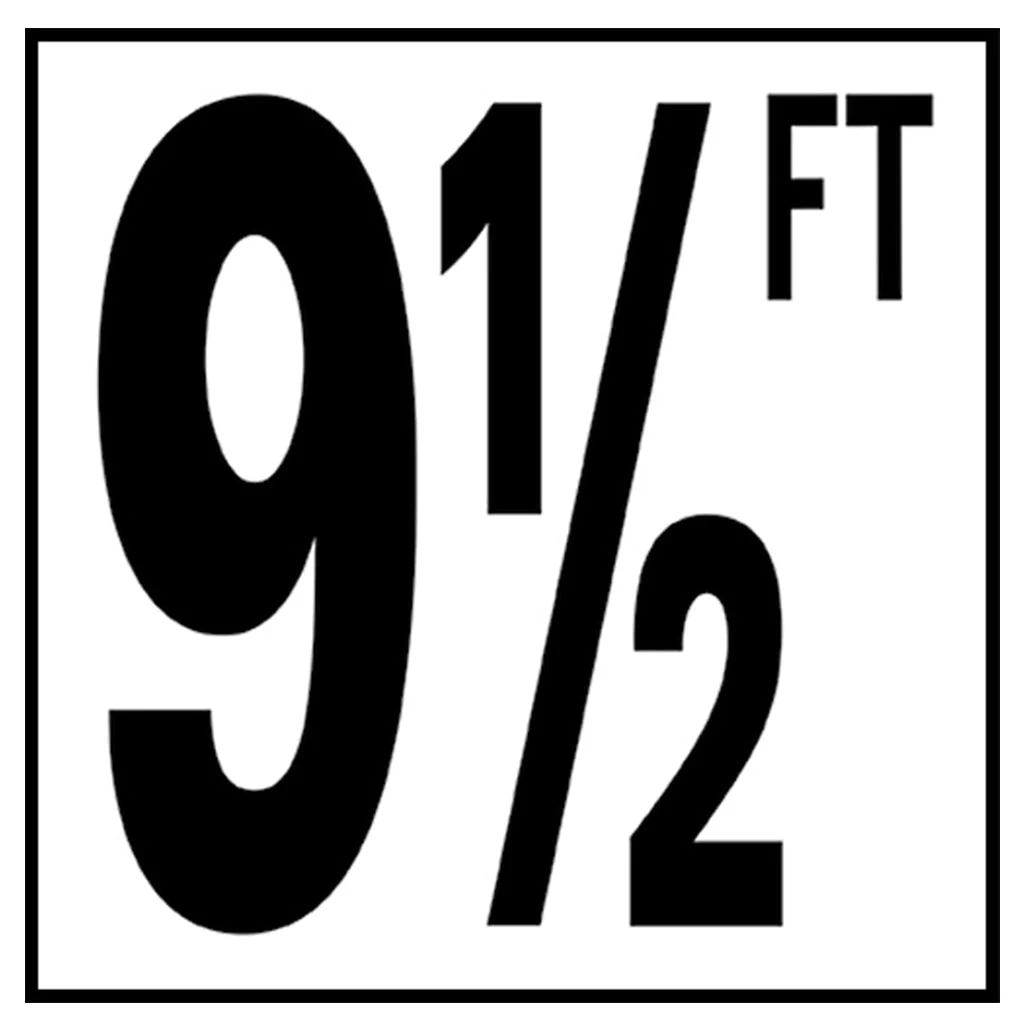 6" x 6" Standard Depth Markers, 5" Numbers with FT - Safety Markers for Pools - Image 20