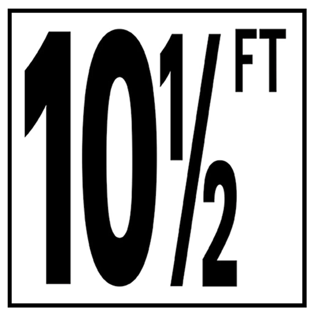 6" x 6" Standard Depth Markers, 5" Numbers with FT - Safety Markers for Pools - Image 22