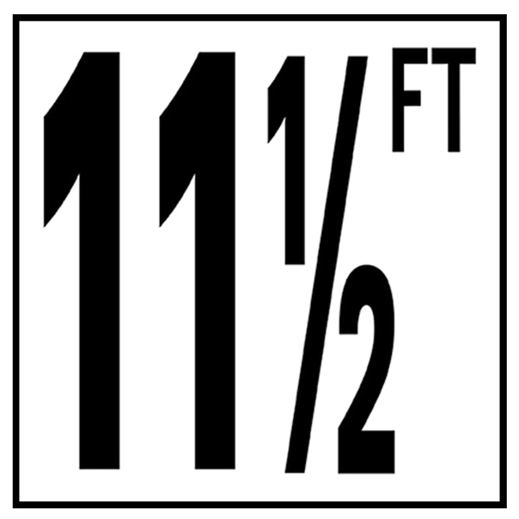 6" x 6" Standard Depth Markers, 5" Numbers with FT - Safety Markers for Pools - Image 24