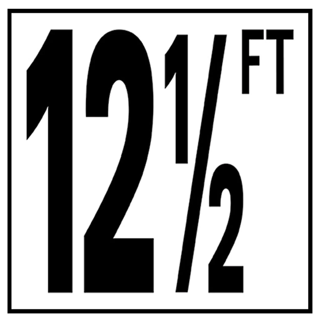 6" x 6" Standard Depth Markers, 5" Numbers with FT - Safety Markers for Pools - Image 26
