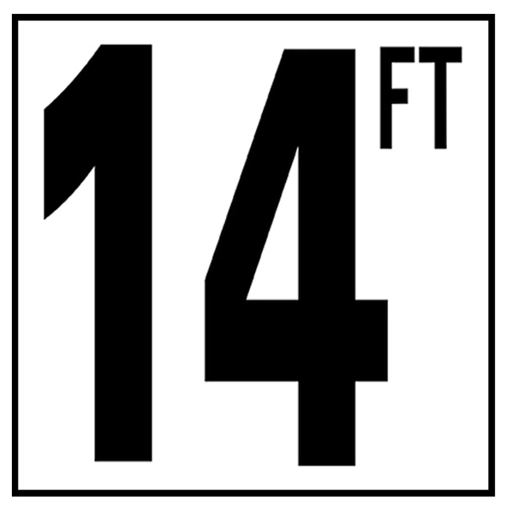 6" x 6" Standard Depth Markers, 5" Numbers with FT - Safety Markers for Pools - Image 28