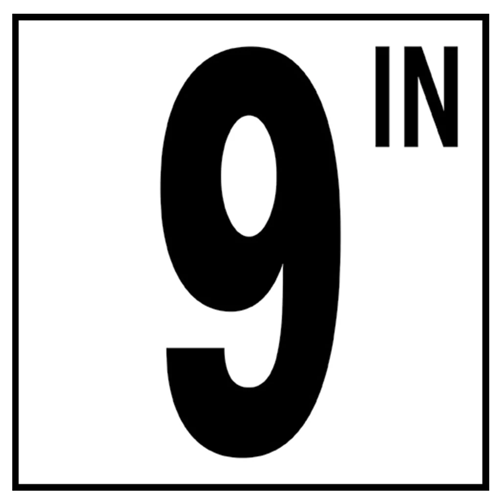 6" x 6" Standard Depth Markers, 5" Numbers with IN - Safety Markers for Pools - Image 10