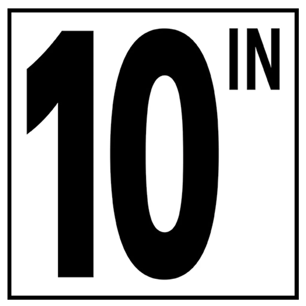 6" x 6" Standard Depth Markers, 5" Numbers with IN - Safety Markers for Pools - Image 11