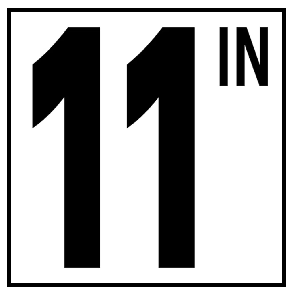 6" x 6" Standard Depth Markers, 5" Numbers with IN - Safety Markers for Pools - Image 12