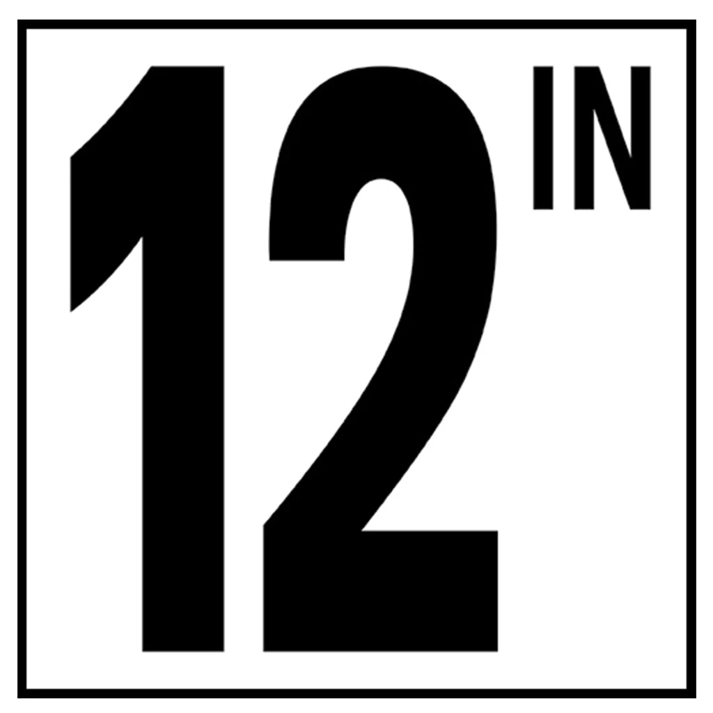 6" x 6" Standard Depth Markers, 5" Numbers with IN - Safety Markers for Pools - Image 13