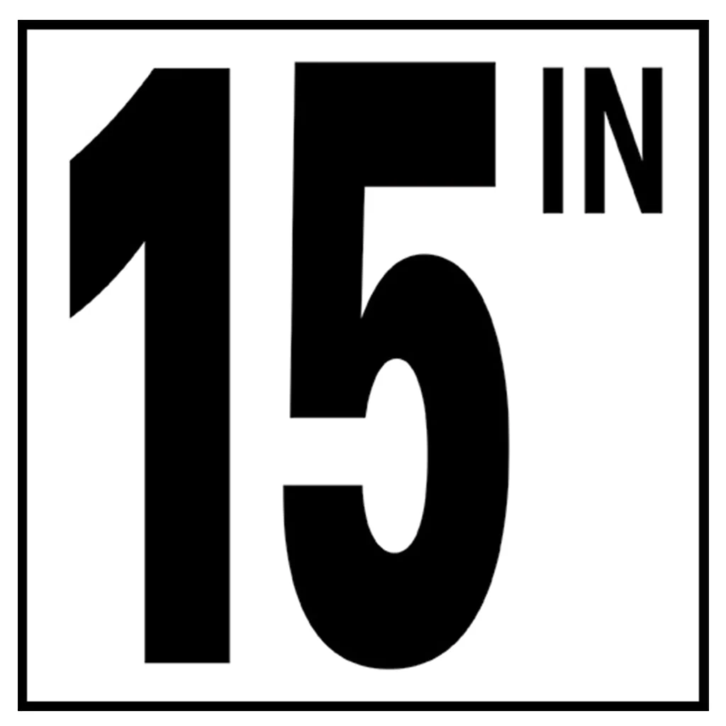 6" x 6" Standard Depth Markers, 5" Numbers with IN - Safety Markers for Pools - Image 14