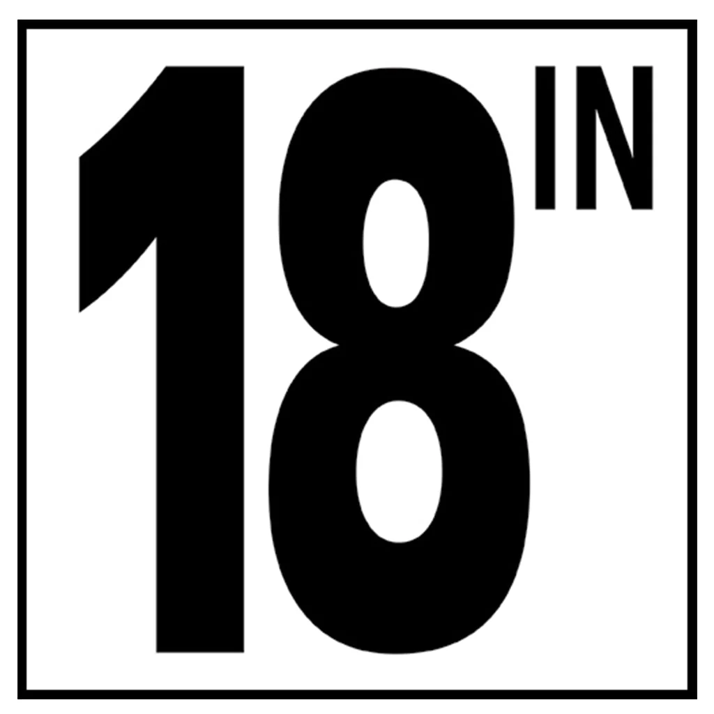 6" x 6" Standard Depth Markers, 5" Numbers with IN - Safety Markers for Pools - Image 15