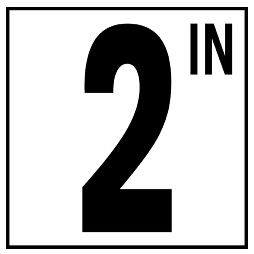 6" x 6" Standard Depth Markers, 5" Numbers with IN - Safety Markers for Pools - Image 3