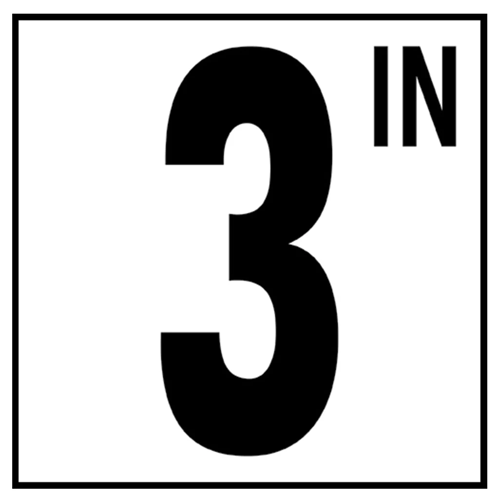 6" x 6" Standard Depth Markers, 5" Numbers with IN - Safety Markers for Pools - Image 4
