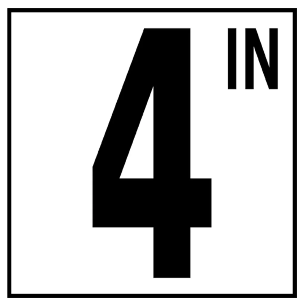 6" x 6" Standard Depth Markers, 5" Numbers with IN - Safety Markers for Pools - Image 5