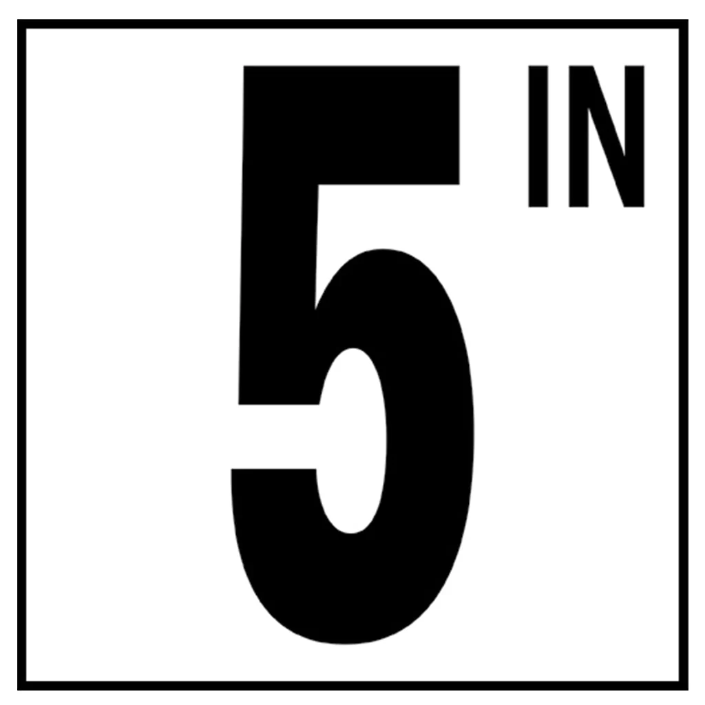 6" x 6" Standard Depth Markers, 5" Numbers with IN - Safety Markers for Pools - Image 6