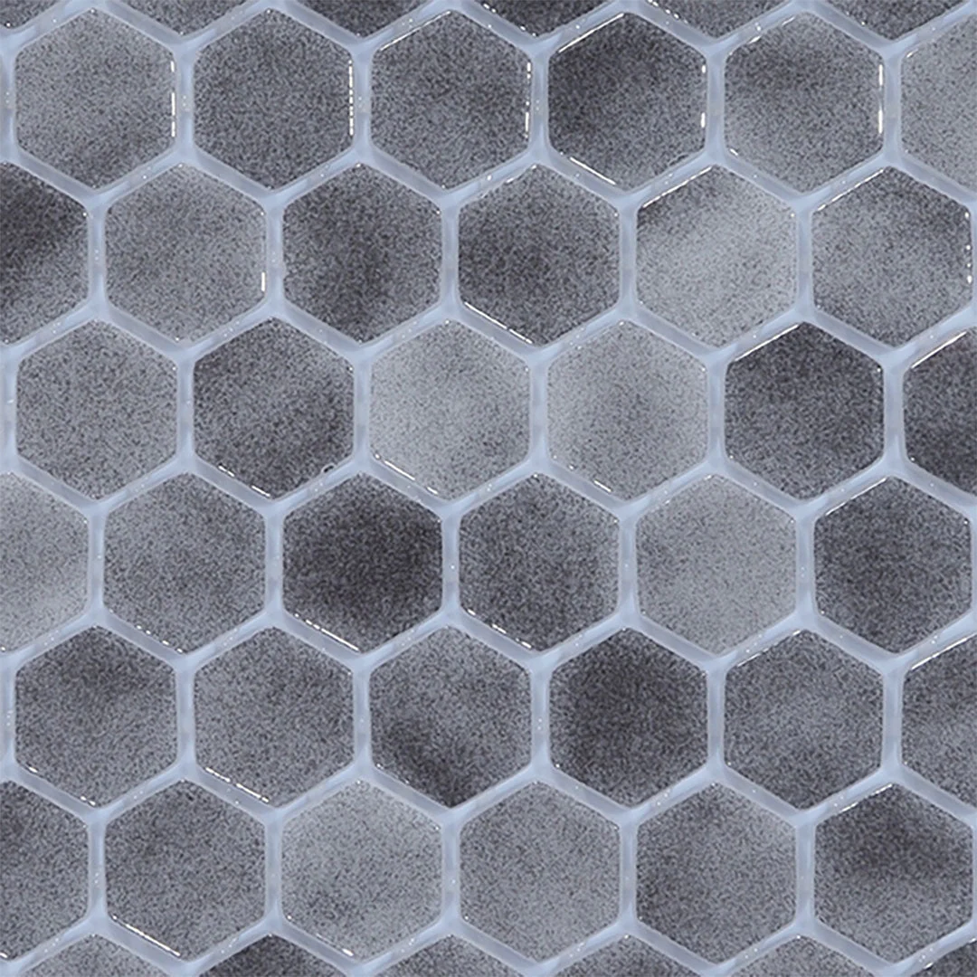 Abyss, Hexagon Mosaic - Glass Tile - Image 3