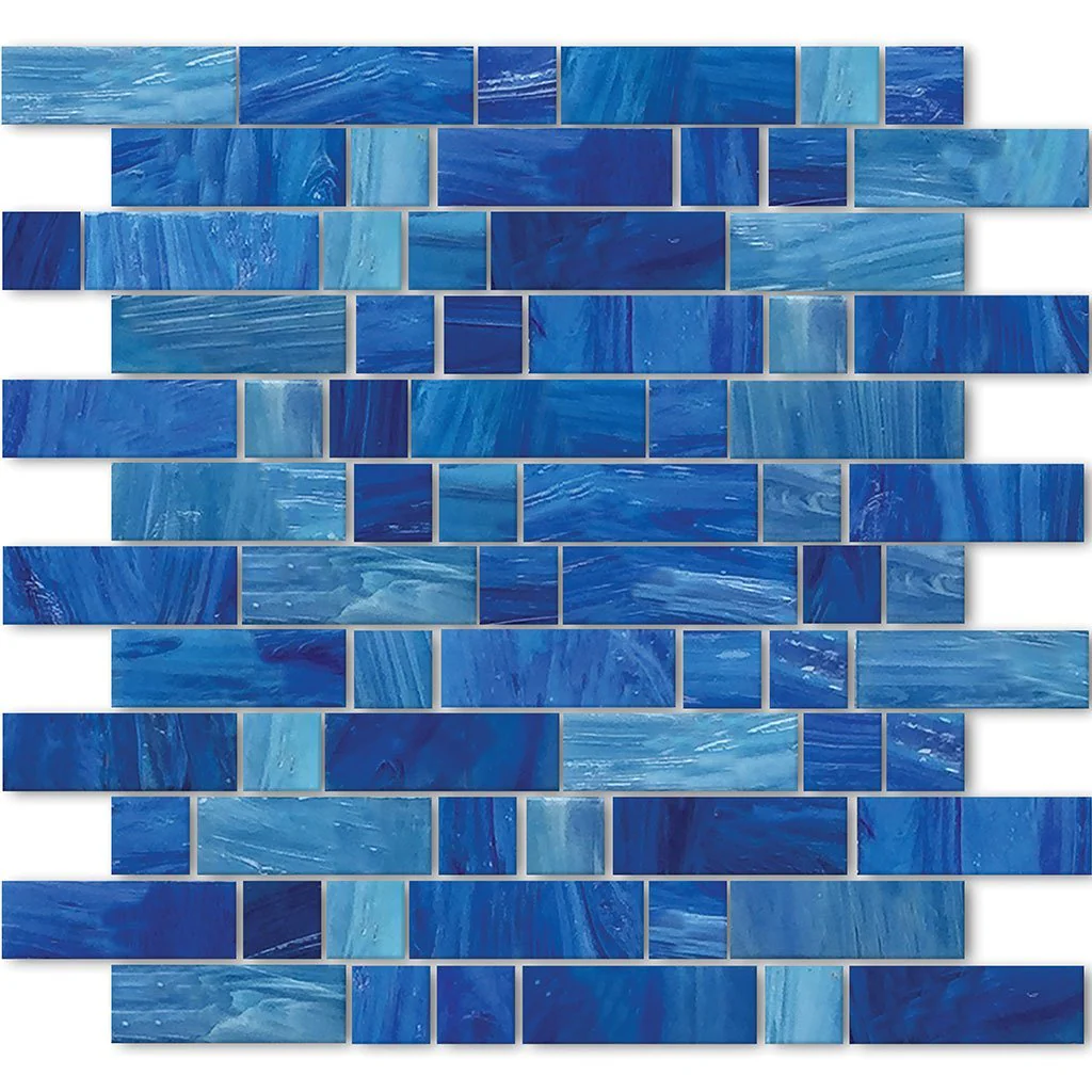 Aegean, Mixed Linear - Glass Tile