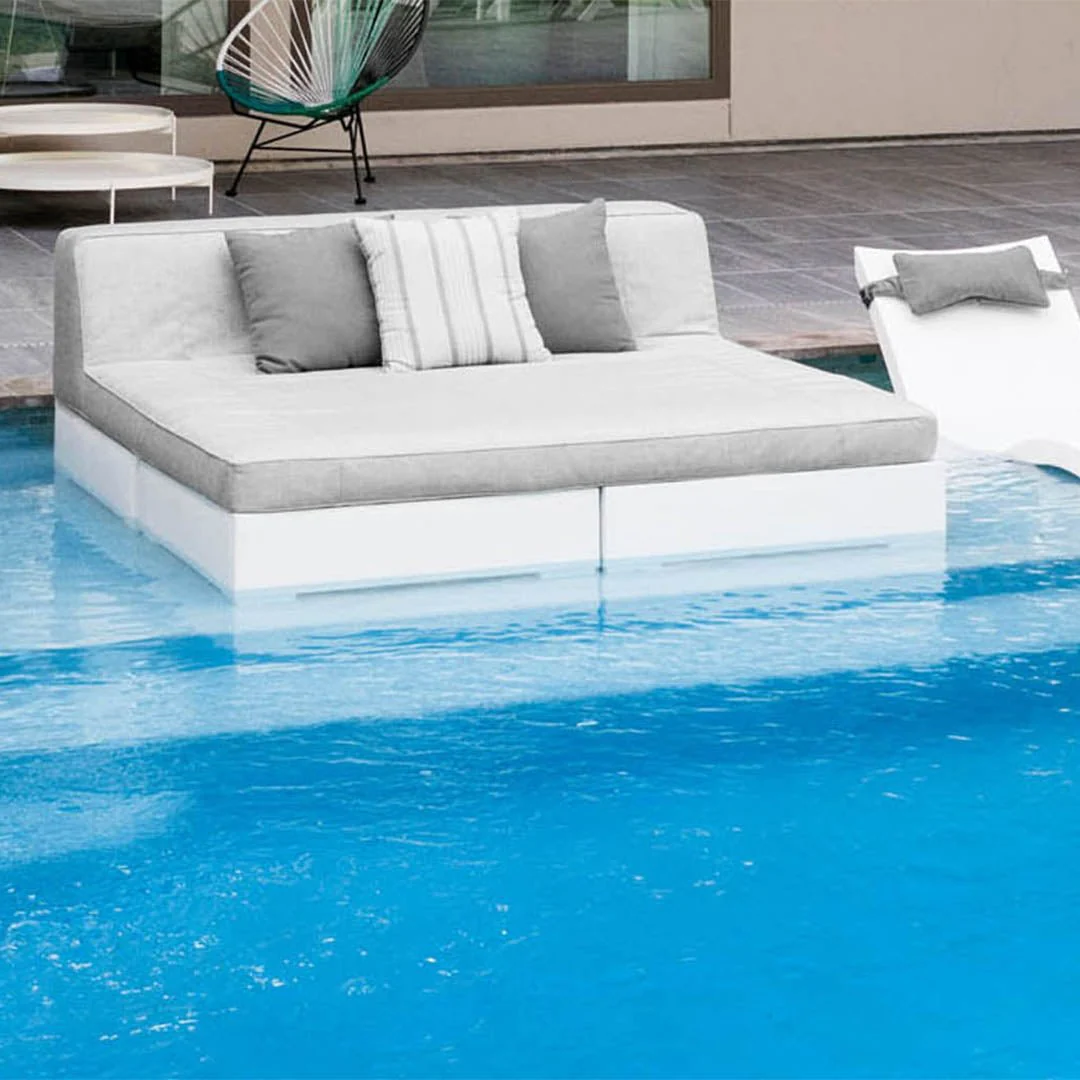 Affinity Square Sunbed with Backrest - Pool & Patio Daybed - Image 3