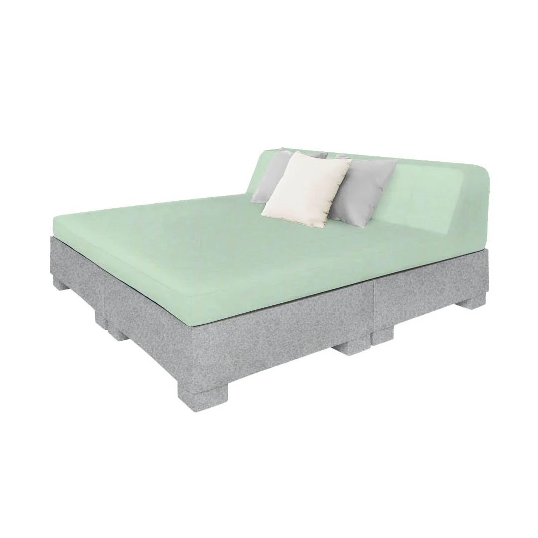 Affinity Square Sunbed with Backrest - Pool & Patio Daybed - Image 32