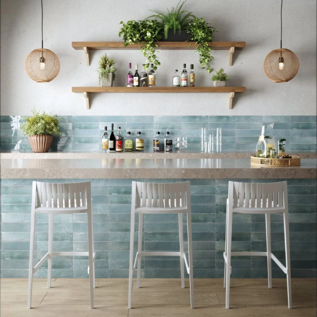 Agadir Agua, 2.8" x 11" - Porcelain Tile - Image 5