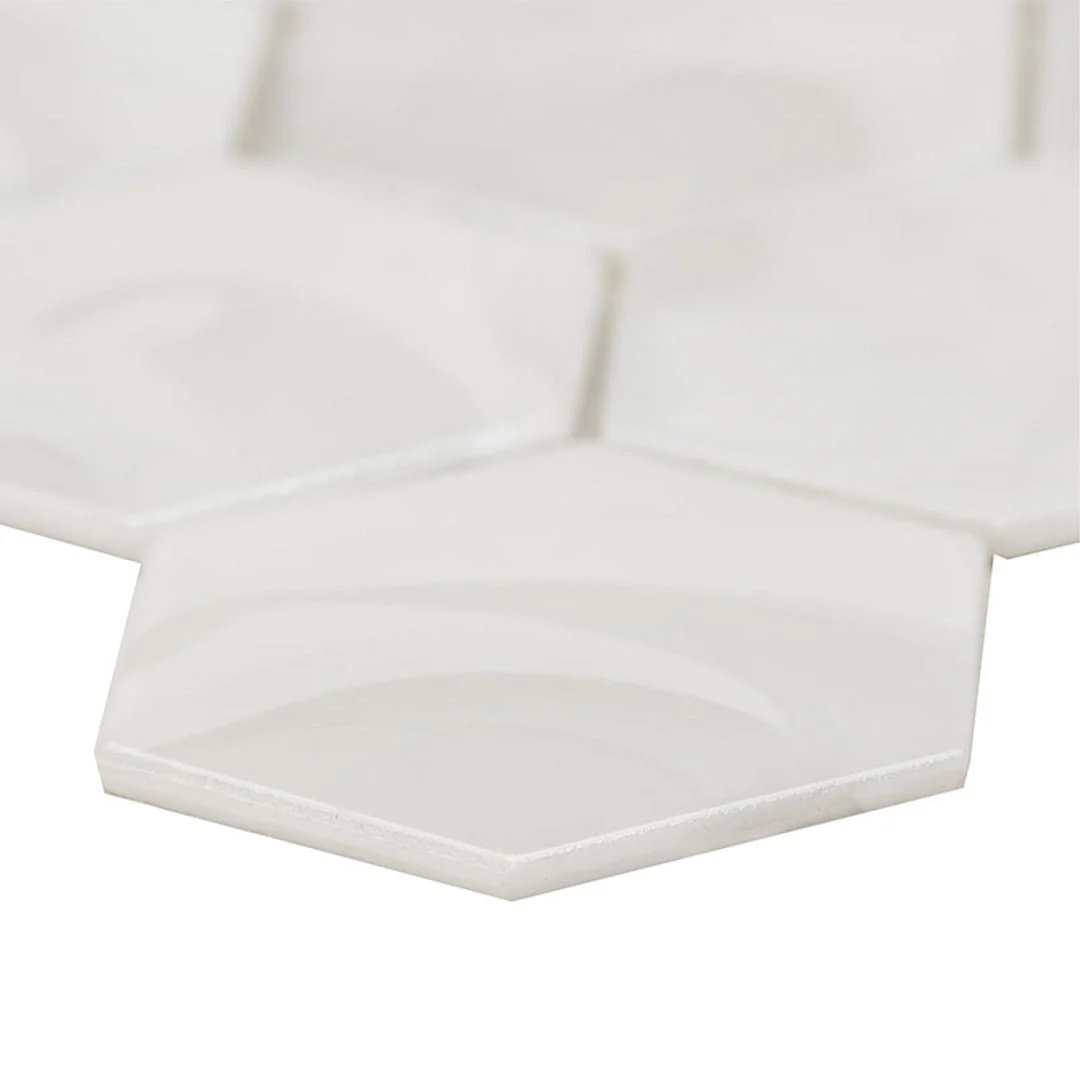 Akoya Pearl, Hexagon - Glass Tile - Image 5