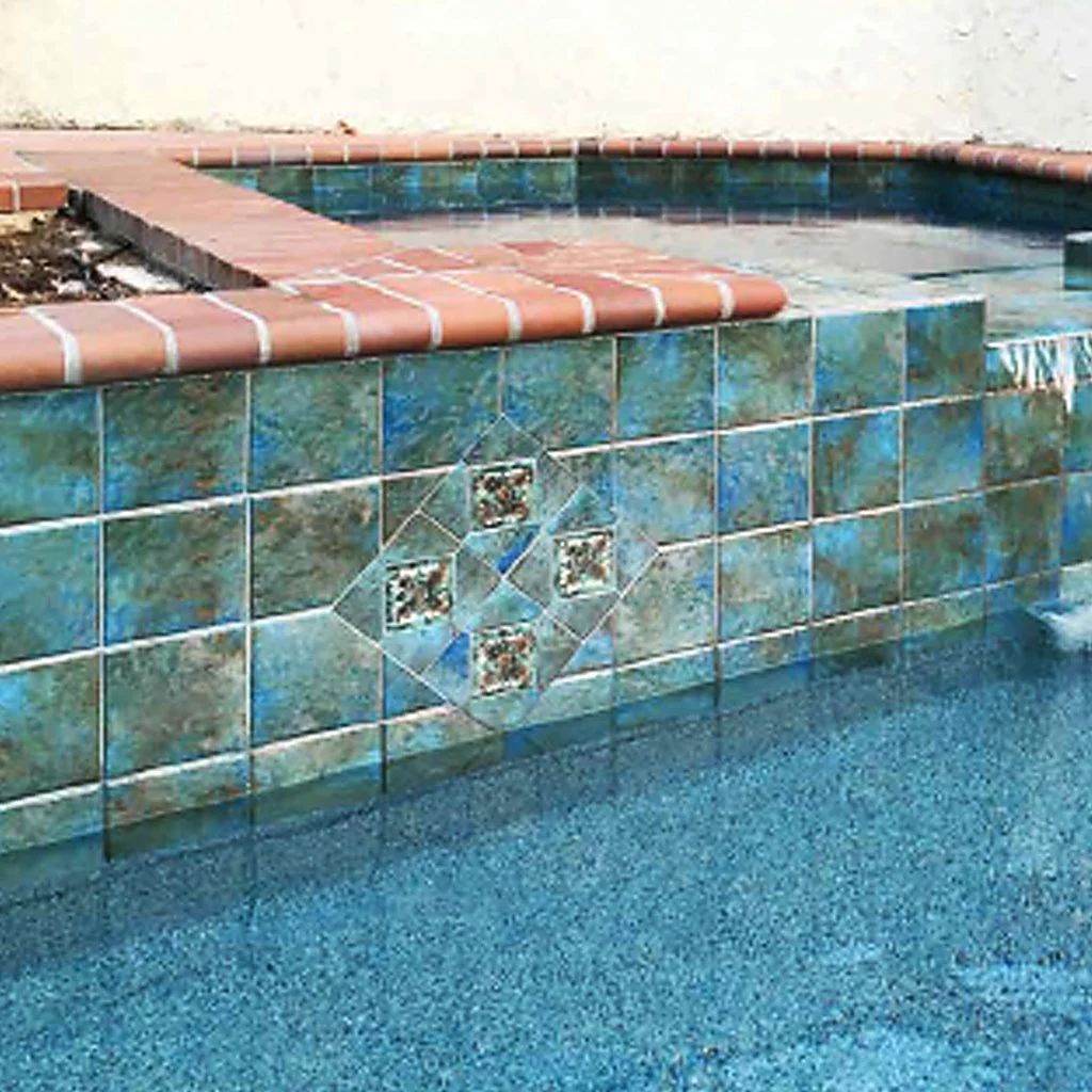Albi, 6" x 6" Deco - Porcelain Pool Tile - Image 2