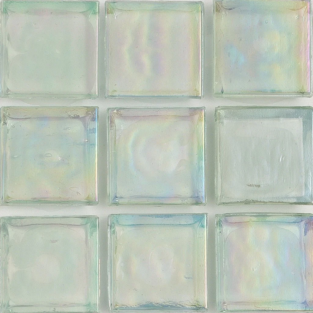Amazonite Iridescent, 1" x 1" - Glass Tile
