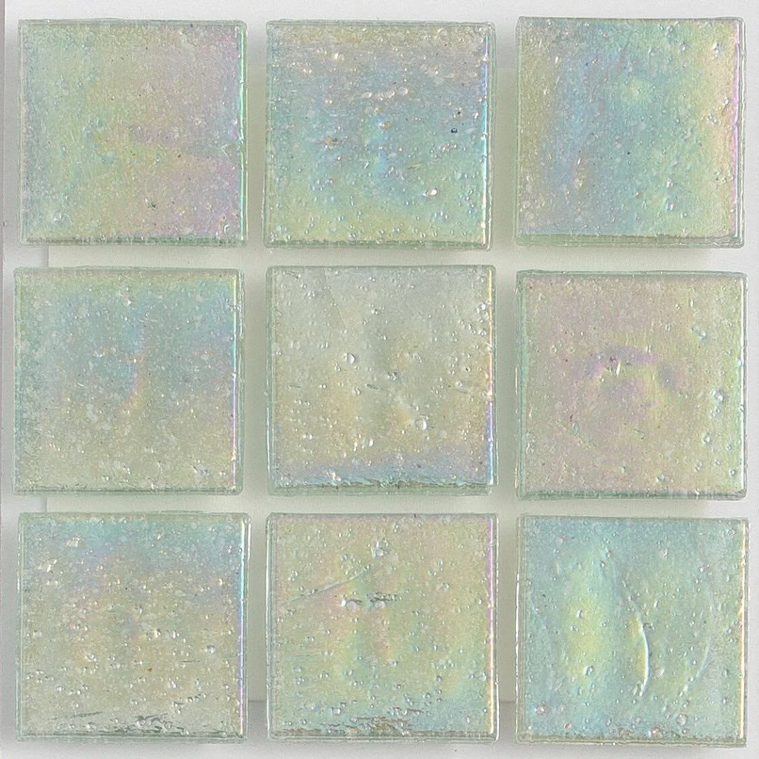 Amazonite Sand Iridescent, 1" x 1" - Glass Tile