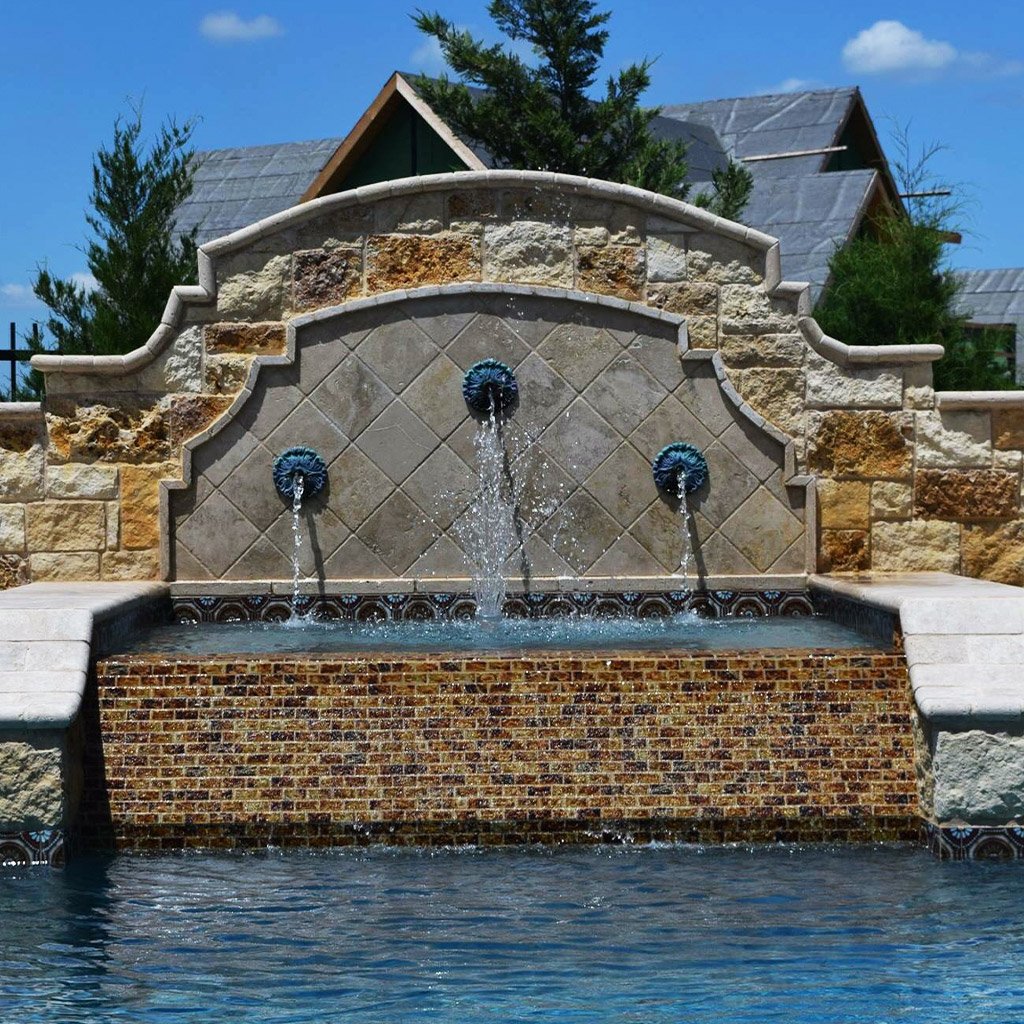 Amber, 7/8" x 1-7/8" - Porcelain Pool Tile - Image 4