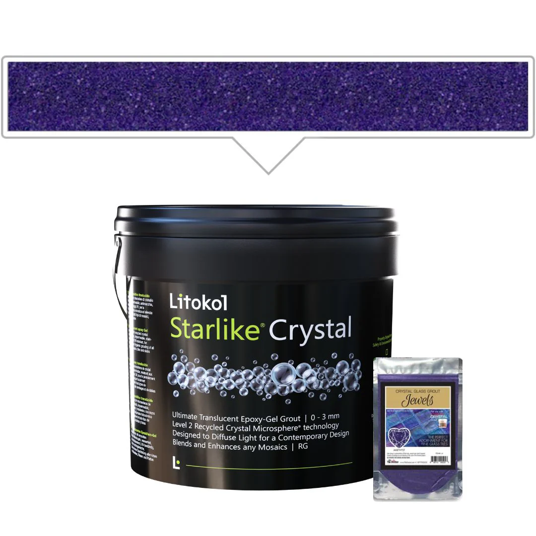 Amethyst J.6, 5.5lb Pail + Color Pack - Tile Grout
