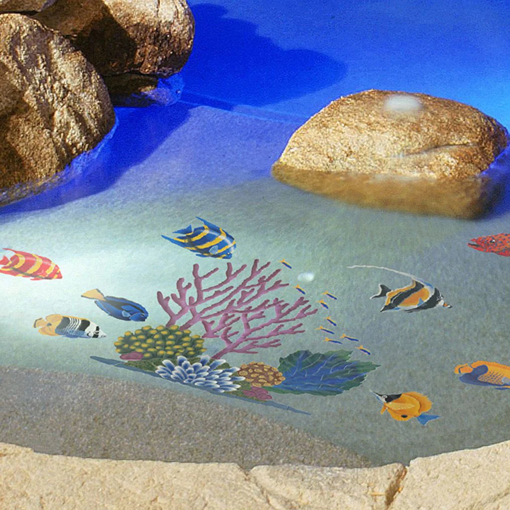 Angelfish, Red - Pool Mosaic - Image 2