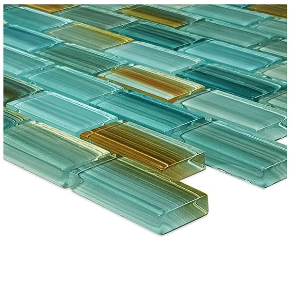 Aqua, 1" x 2" - Glass Tile - Image 4