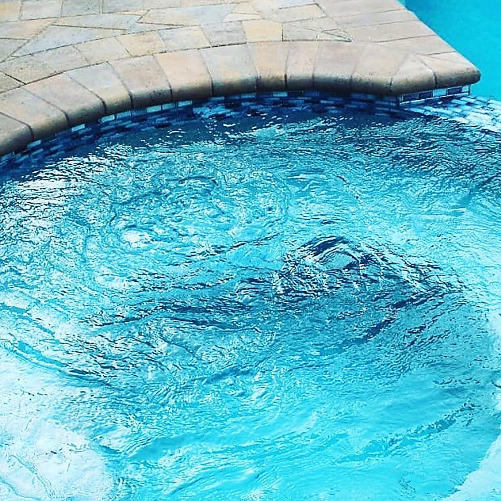 Aqua, 7/8" x 1-7/8" - Porcelain Pool Tile - Image 3