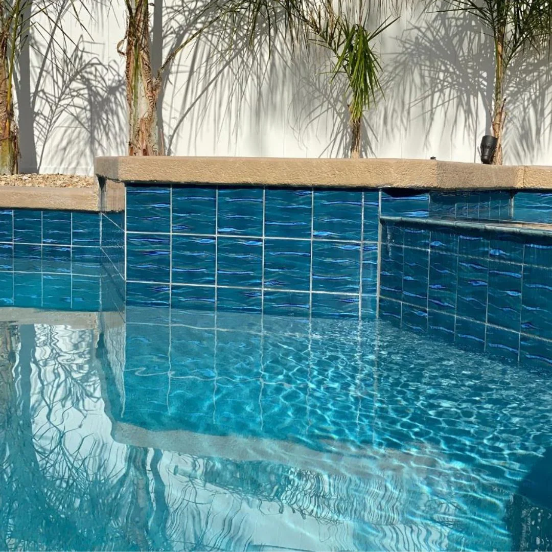 Aqua Jade, 6" x 6" - Porcelain Pool Tile - Image 3