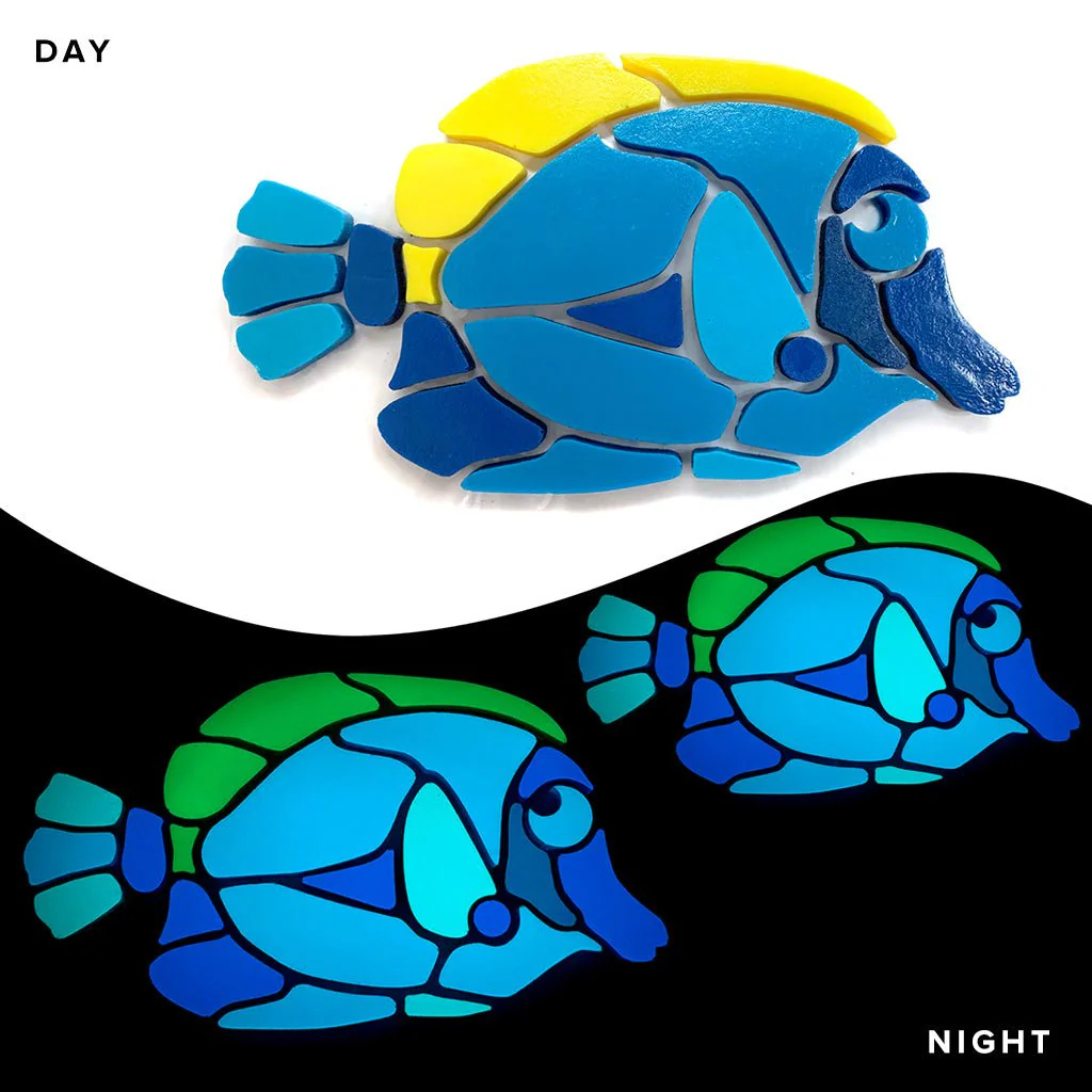 Aqua Tang Family - Glow in the Dark Pool Mosaics - AquaBlu Exclusive!