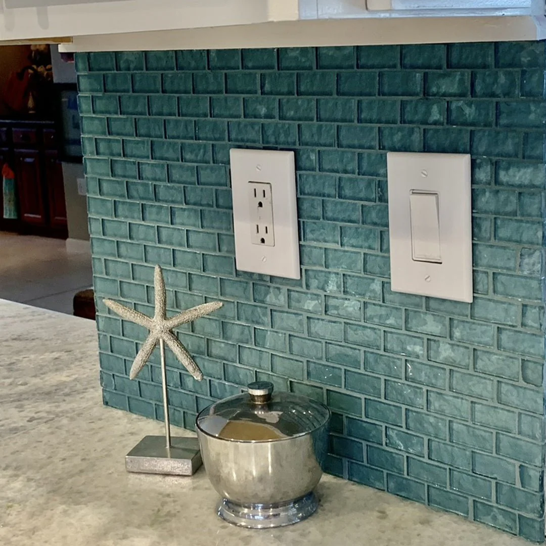 Aquamarine, 1" x 2" - Glass Tile - Image 3