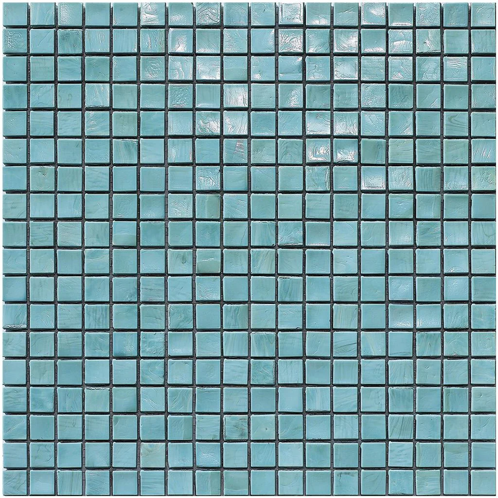 Aquamarine 3, 5/8" x 5/8" - Glass Tile