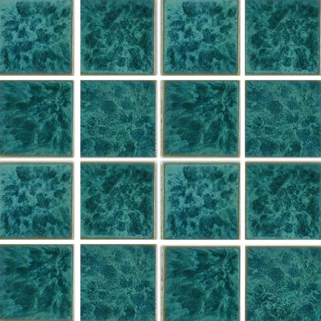 Aquamarine, 3" x 3" - Porcelain Pool Tile