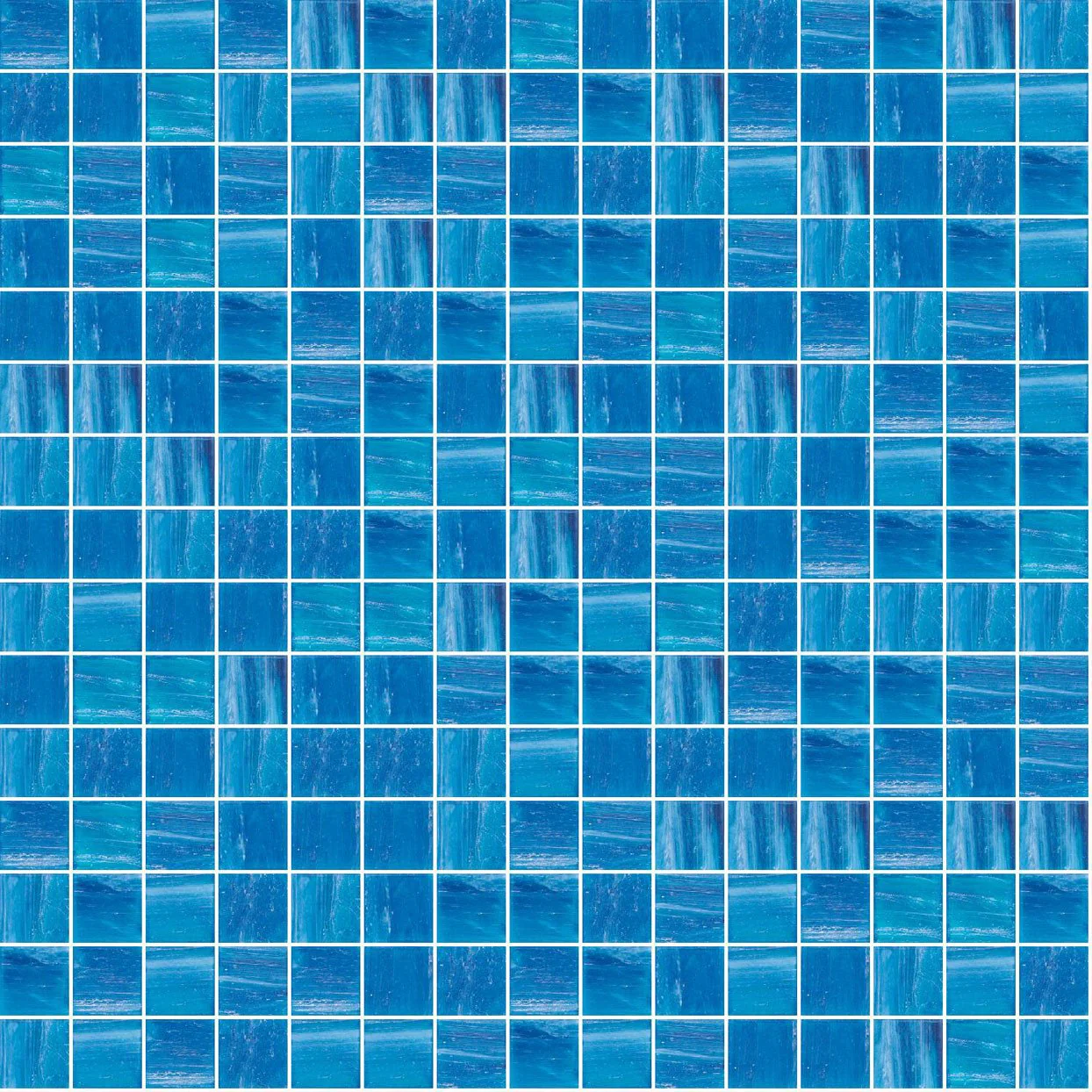 244 Aquatic Bliss, 3/4" x 3/4" - Glass Tile - Image 3