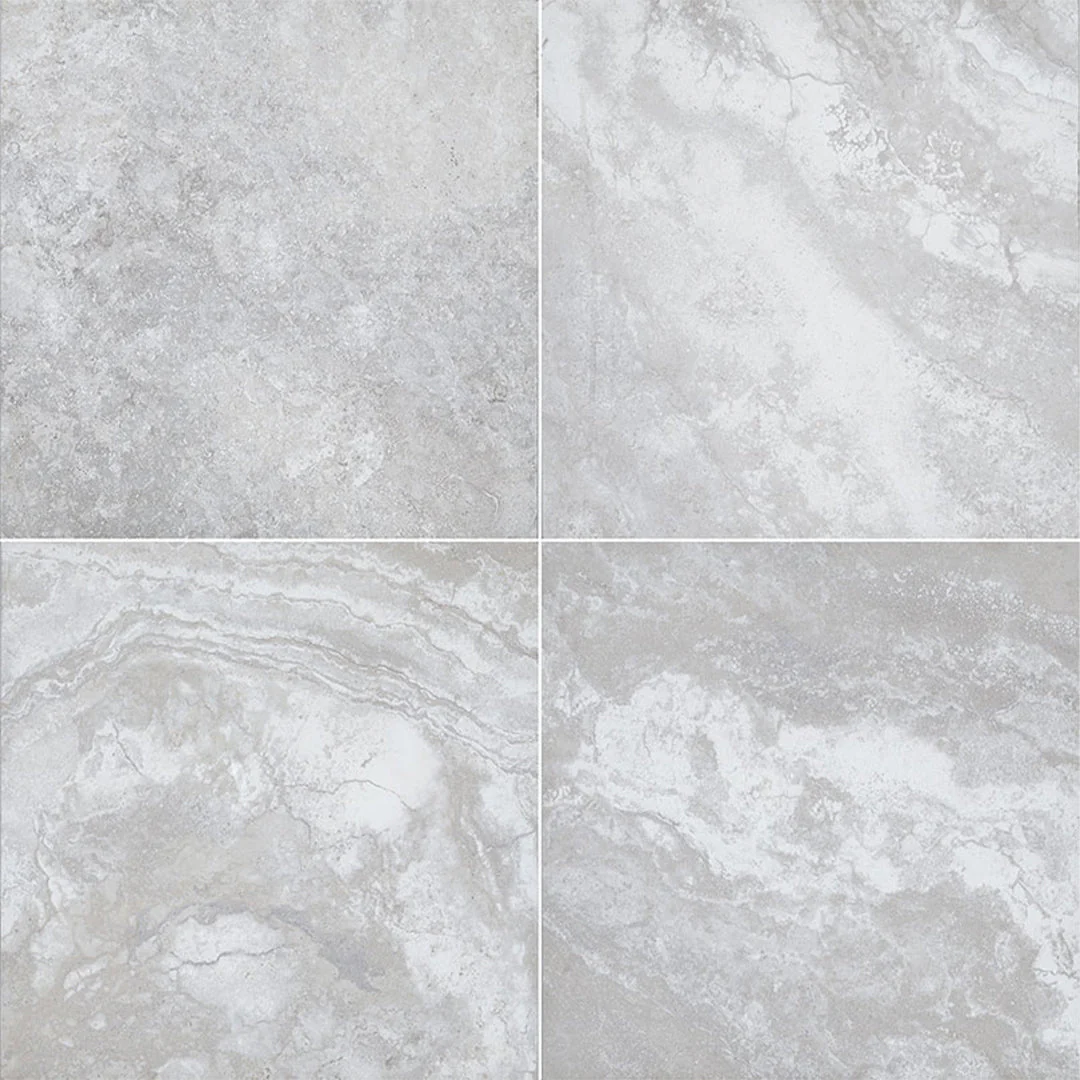 Argento Travertino, 24" x 24" - 2CM Outdoor Porcelain Paver