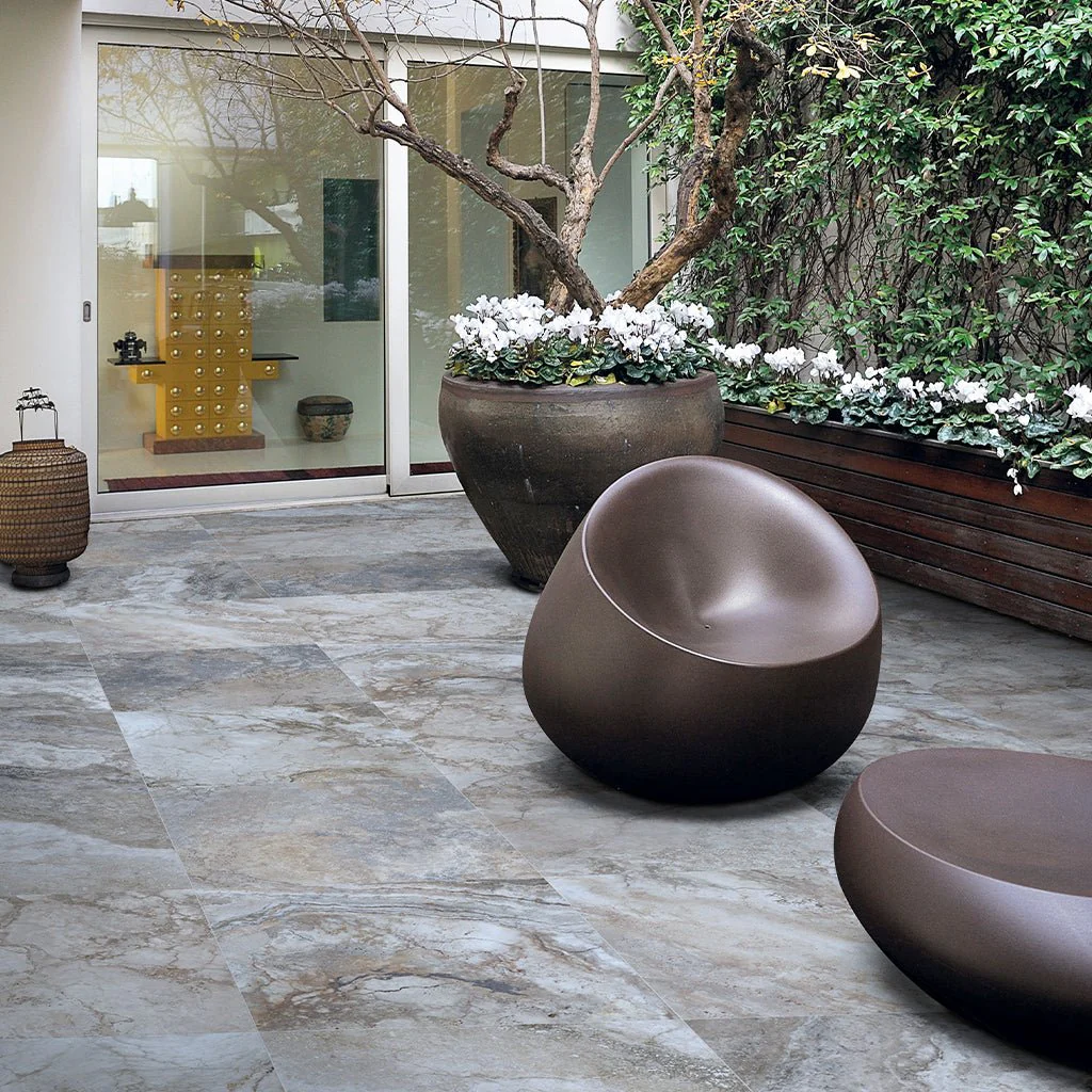 Argento Travertino, 24" x 24" - 2CM Outdoor Porcelain Paver - Image 3