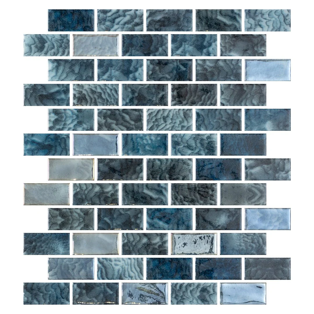 Arrecife Grey, 1" x 2" - Glass Tile