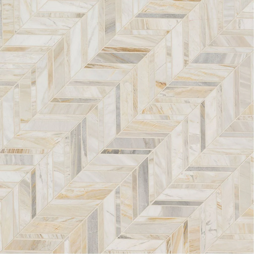 Athena Gold Chevron - Stone Tile - Image 6