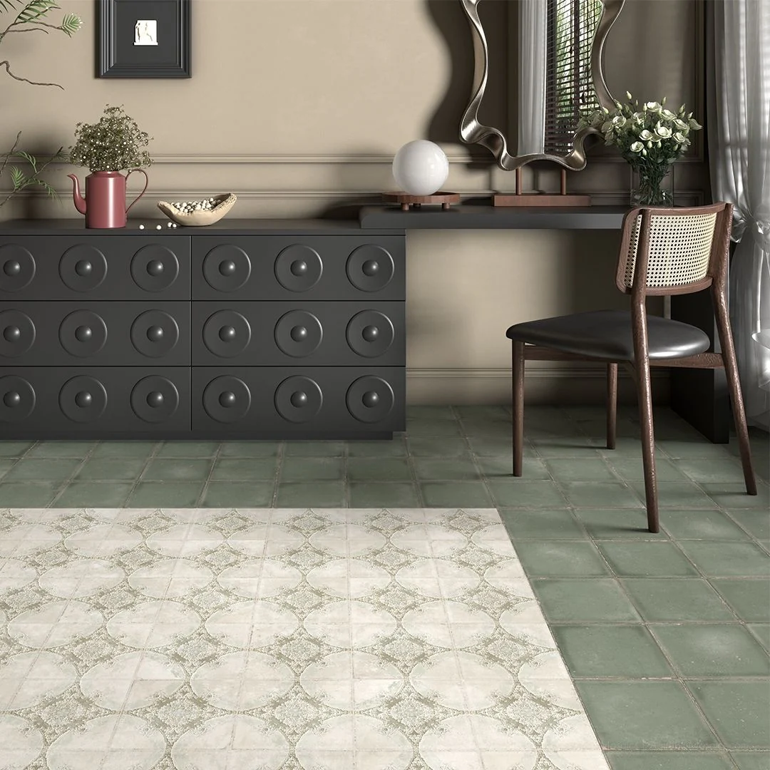 Atlantique Saint-Michel Olive, 8" x 8" - Porcelain Tile - Image 8