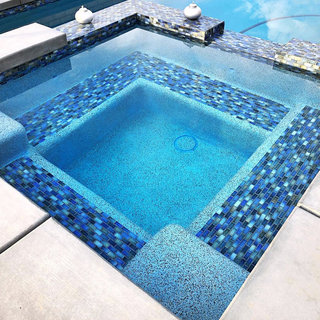 Autumn, 7/8" x 1-7/8" - Porcelain Pool Tile - Image 2
