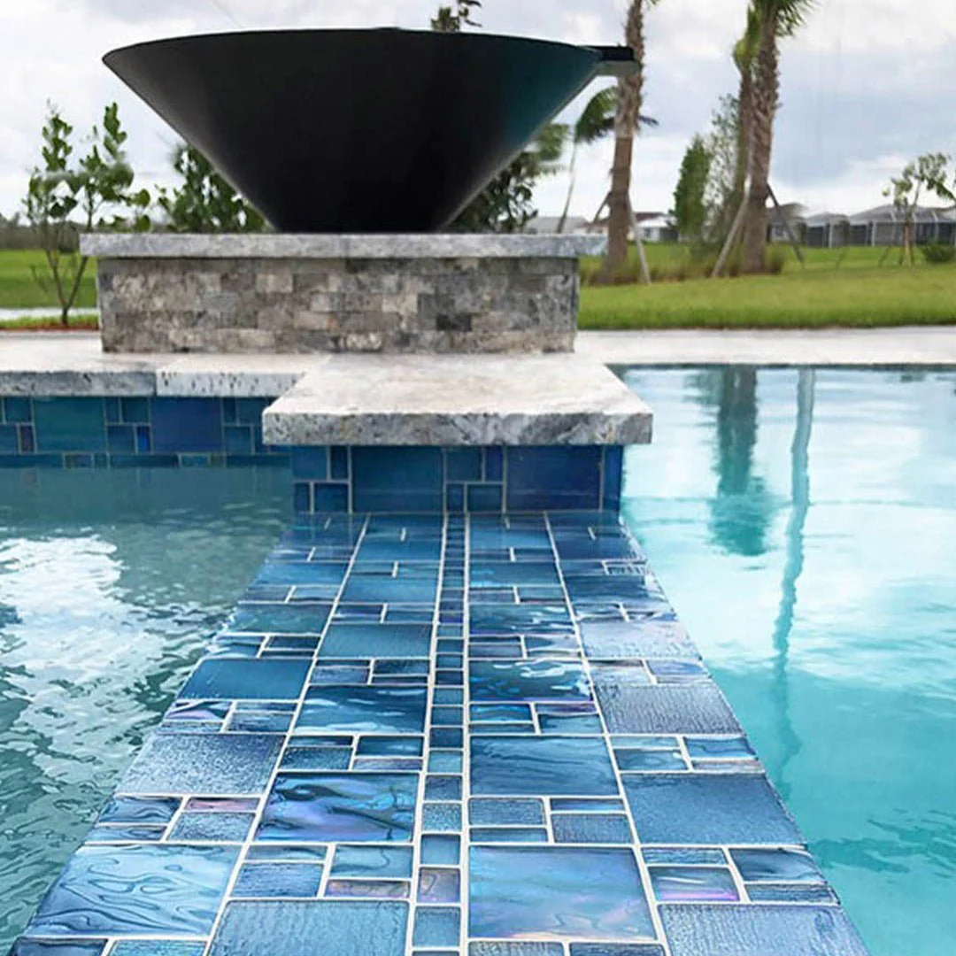 Avalon Blue, Mixed - Glass Tile - Image 3