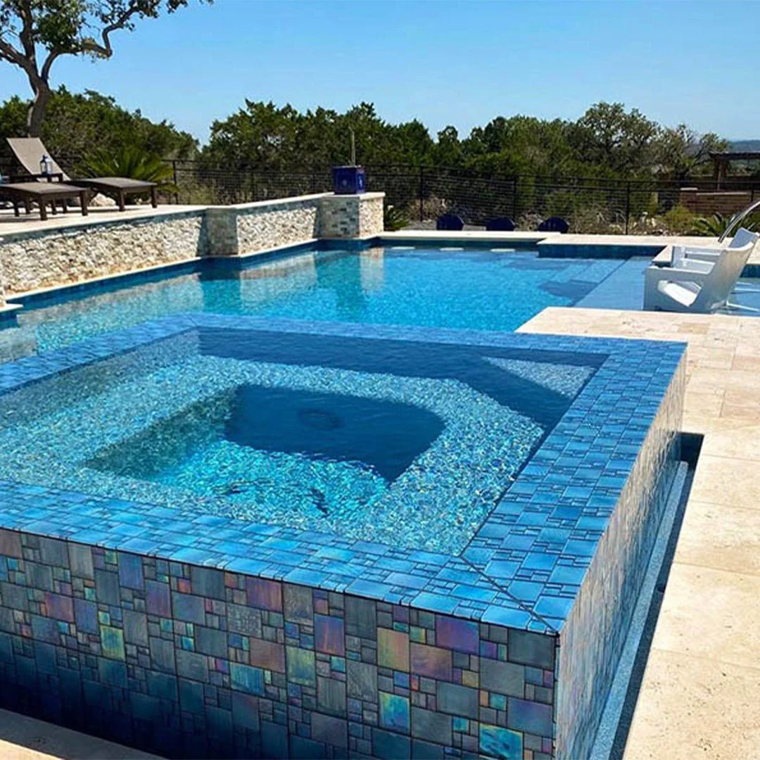 Avalon Blue, Mixed - Glass Tile - Image 4