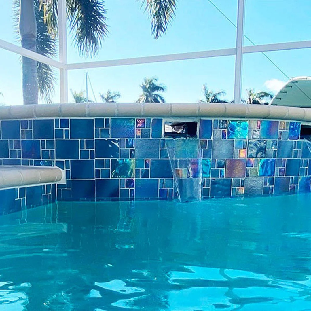 Avalon Blue, Mixed - Glass Tile - Image 5