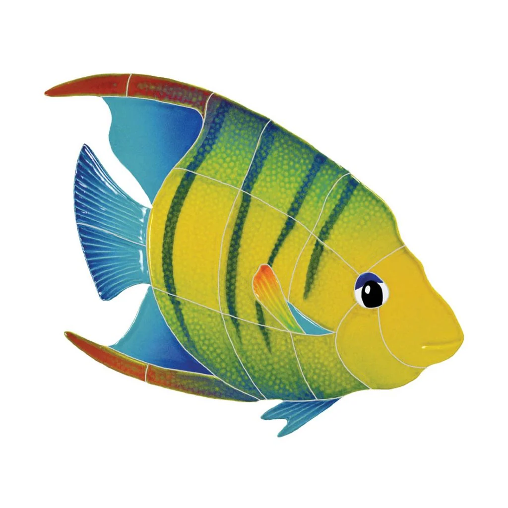 Banded Angelfish, Right - Pool Mosaic