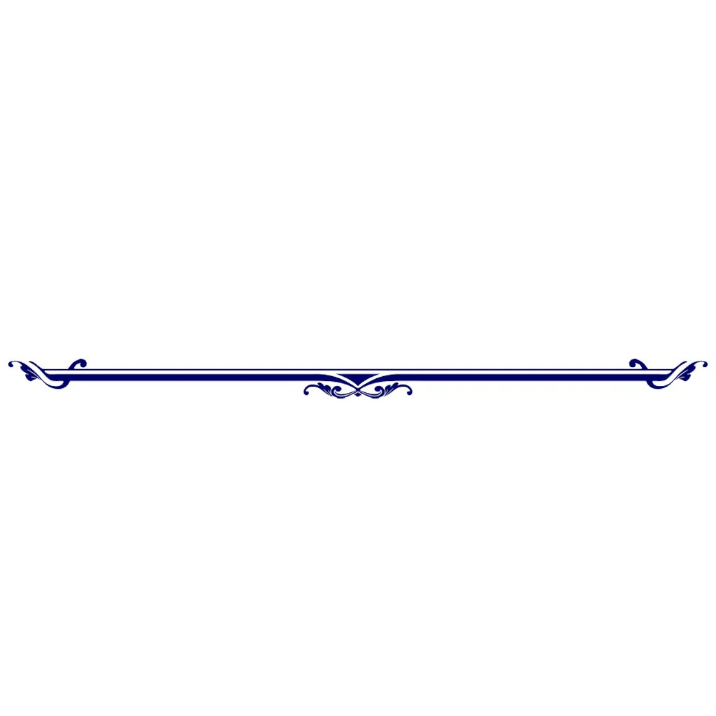 Baroque Long Accent 1 - Blue - Pool Mosaic