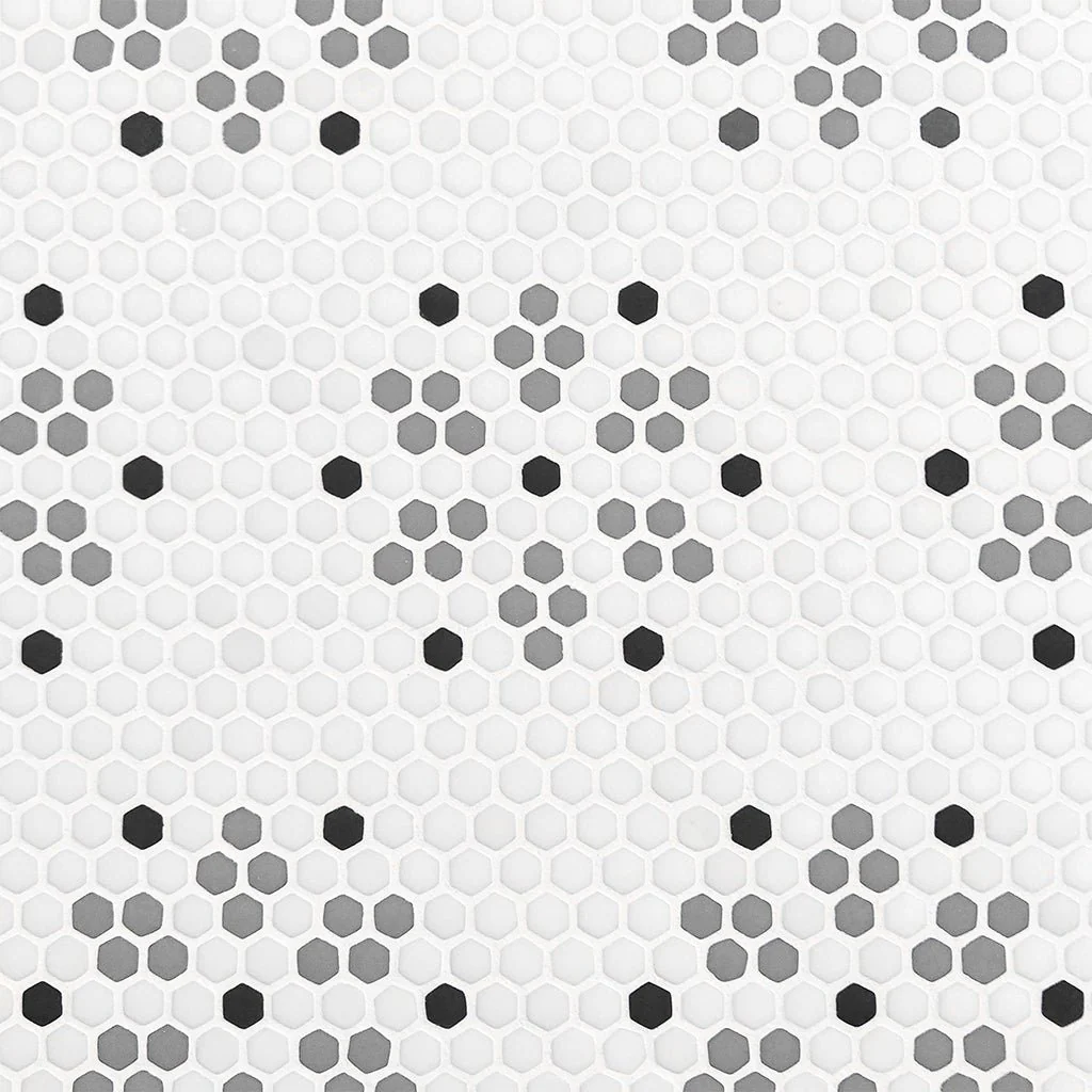 Bayeux Classic, Hexagon Mosaic - Glass Tile