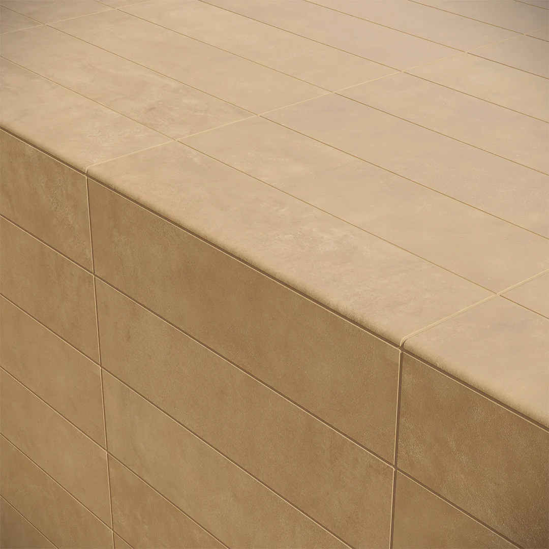 Bayshore Buttercup Bullnose, 3" x 12" - Porcelain Trim Tile - Image 2
