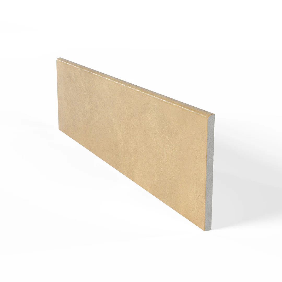 Bayshore Buttercup Bullnose, 3" x 12" - Porcelain Trim Tile - Image 4